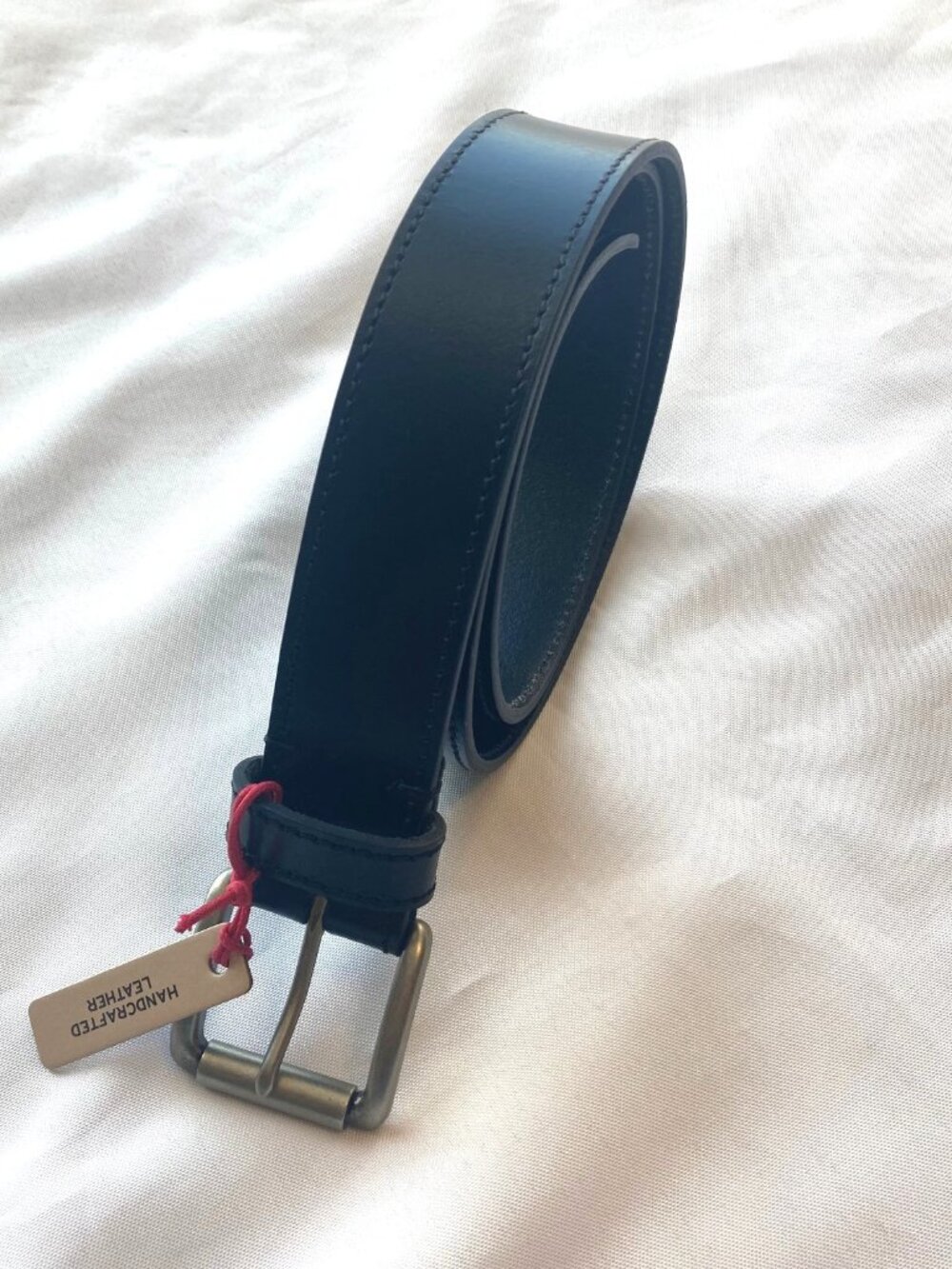 Levi's Mens Casual Leather Belt Antique Nickel Buckle M 34-36 Black NWT